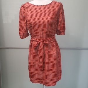 Francesca's Birdcage Tie Waist Dress Size Medium